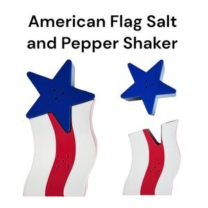 NIB Avon Stars and Stripes Salt And Pepper Shakers